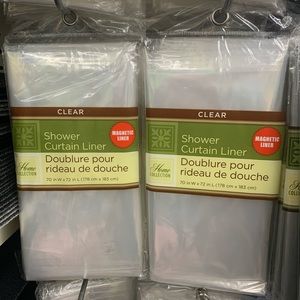 2x Shower curtain liner ( CLEAR)